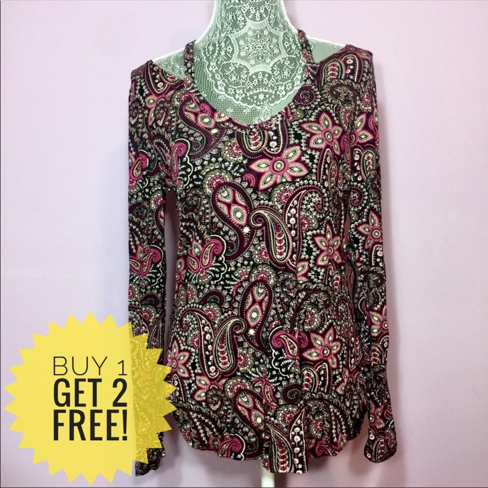 Ultra Flirt Cold Collar Floral Sweatshirt